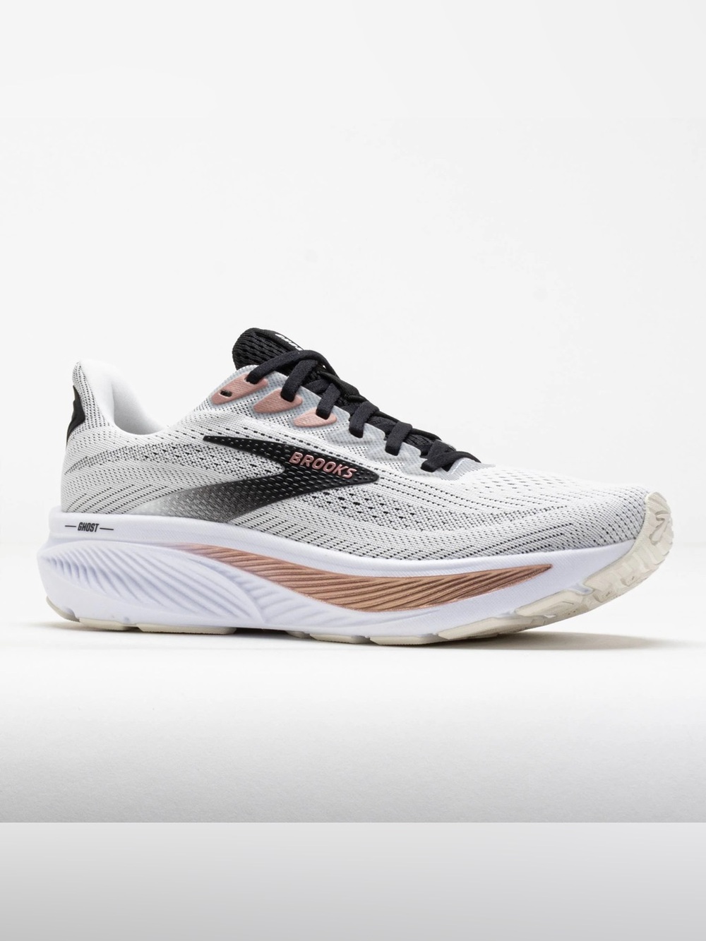 Brooks Ghost 17 Women's Running Shoes Size 9 - White/Rose Gold (No Insoles)